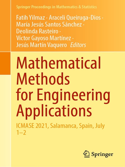 Title details for Mathematical Methods for Engineering Applications by Fatih Yilmaz - Wait list